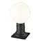 Z-Lite Laurent Outdoor Pier Mounted Fixture, 1-Light, 8 In.W x 13.5 In.H, Black/Opal 597PHM-533PM-BK - alternate 8